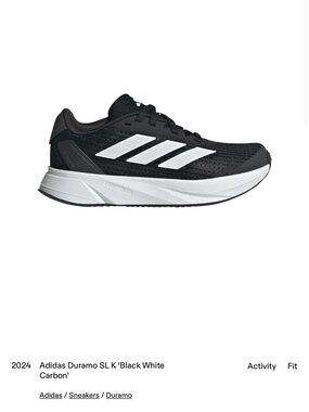 adidas Duramo SL K Shoe Box - Black & White Label